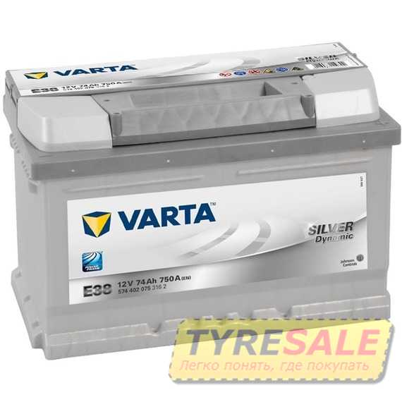 VARTA 6СТ-74 SILVER dynamic (E38) - Интернет магазин шин и дисков по минимальным ценам с доставкой по Украине TyreSale.com.ua