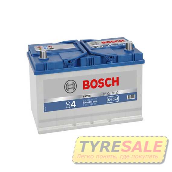 Купити Акумулятор BOSCH (S40 28) 6CT-95 АзЕ R