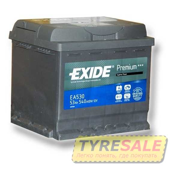 EXIDE Premium 61Ah-12v - Интернет магазин шин и дисков по минимальным ценам с доставкой по Украине TyreSale.com.ua