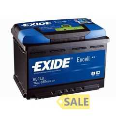 Купить EXIDE Excell 74Ah-12v (278х175х190) R,EN 680