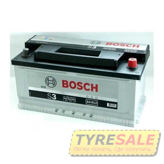 BOSCH (S3012) 88Ah-12v - Интернет магазин шин и дисков по минимальным ценам с доставкой по Украине TyreSale.com.ua