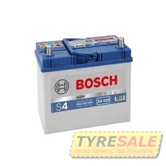 Купить BOSCH (S4020) 45Ah-12v (238x129x227) R,EN 330 тонк.клемы