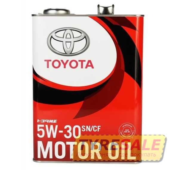 Купить Моторное масло TOYOTA MOTOR OIL 5W-30 SN/CF (4л) 08880-10705