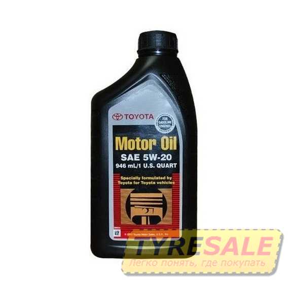 Купить Моторное масло TOYOTA MOTOR OIL 5W-20 SM (0.946л)
