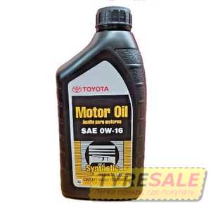 Купить Моторное масло TOYOTA MOTOR OIL 0W-16 (0.946 л)