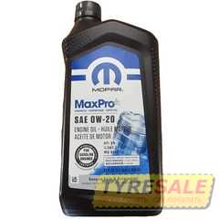 Моторное масло MOPAR MaxPro Plus SAE 0W-20 Engine Oil - Интернет магазин шин и дисков по минимальным ценам с доставкой по Украине TyreSale.com.ua