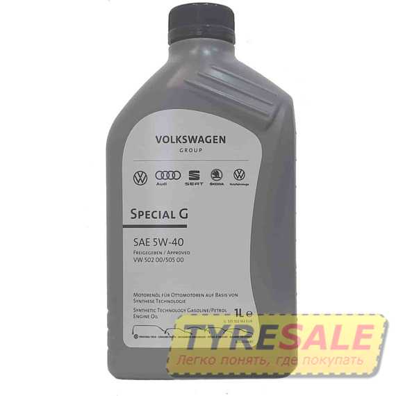 Моторное масло VAG VW Special G SAE 5W-40 - Интернет магазин шин и дисков по минимальным ценам с доставкой по Украине TyreSale.com.ua