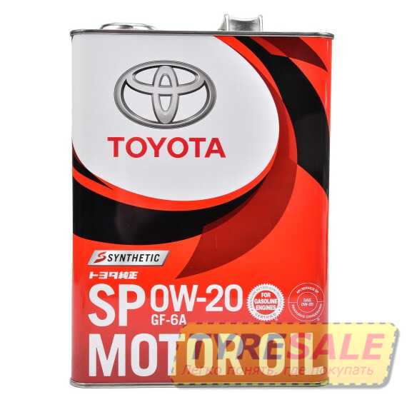 Купити Моторне мастило TOYOTA Synthetic Motor Oil 0W-20 SP/GF6A (4л)