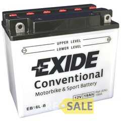 Купить Аккумулятор EXIDE (EB16L-B) 19Ah-12v (​175х100х155) R, EN190