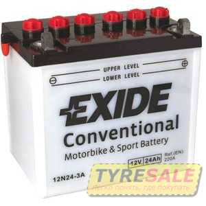 Купить Аккумулятор EXIDE (12N24-3A) ​24Ah-12v (184х124х175) R, EN220