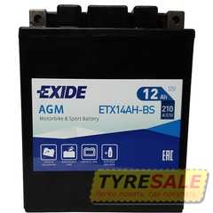 Купить Аккумулятор EXIDE AGM (ETX14A​H-BS) 12Ah-12v (134х89х164) L, EN210