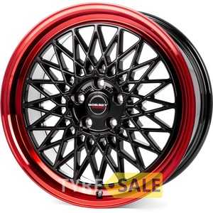 Купити Легковой диск BORBET B Black Rim Red R18 W8 PCD5x112 ET45 DIA66.5