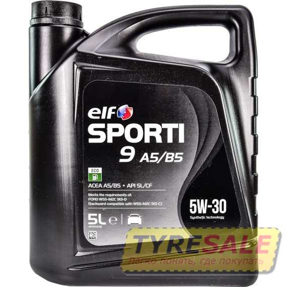 Купить Моторное масло ELF SPORTI 9 A5/B5 5W-30 (5л)