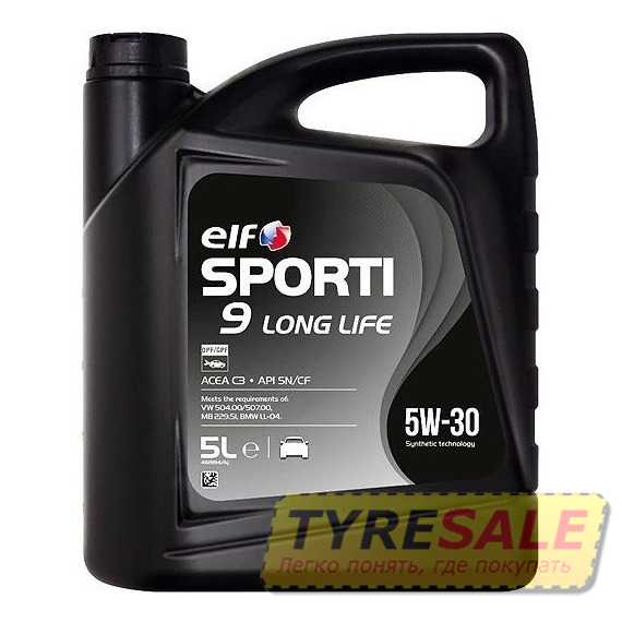 Купить Моторное масло ELF SPORTI 9 LONG LIFE 5W-30 (5л)