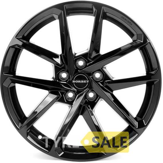 Купити Легковий диск BORBET N Black Glossy R17 W6.5 PCD5x112 ET38 DIA57.1