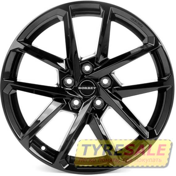 Купити Легковий диск BORBET N Black Glossy R18 W7.5 PCD5x114.3 ET50 DIA72.5