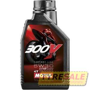 Купить Моторное масло MOTUL 300V 4T Factory Line Road Racing 5W-30 (1 литр) 835911/104108