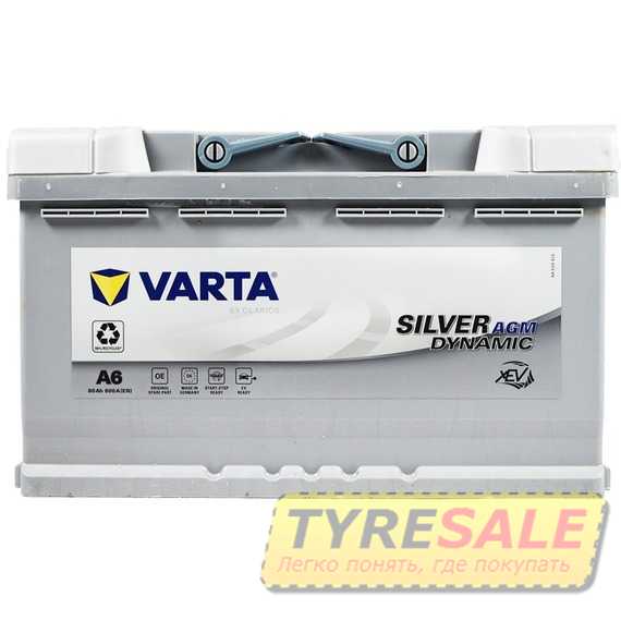 Купить Аккумулятор VARTA Silver Dynamic AGM 6СТ-80 R plus 580901080