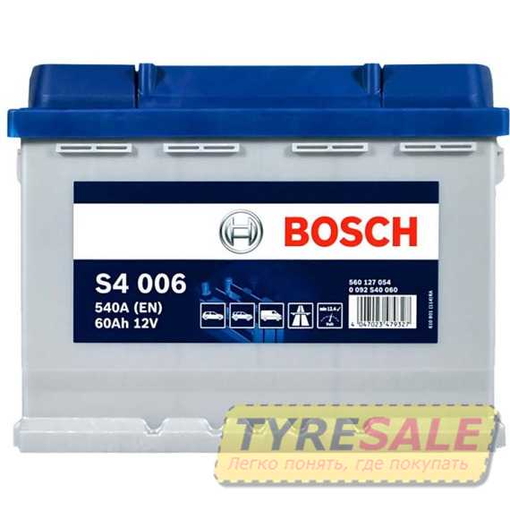 Аккумулятор BOSCH (S40 060) (L2) - Интернет магазин шин и дисков по минимальным ценам с доставкой по Украине TyreSale.com.ua
