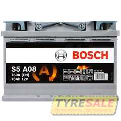 Купить Аккумулятор BOSCH AGM (S5A 080) (L3) 70Aз 760A R+