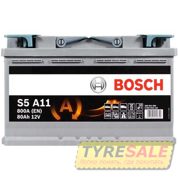 Аккумулятор BOSCH AGM (S5A 110) (L4) - Интернет магазин шин и дисков по минимальным ценам с доставкой по Украине TyreSale.com.ua