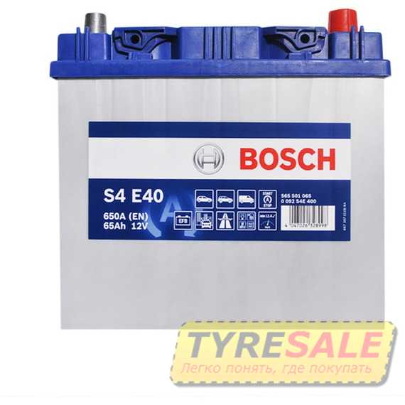Аккумулятор BOSCH EFB Asia (S4E 400) (D23 - Интернет магазин шин и дисков по минимальным ценам с доставкой по Украине TyreSale.com.ua