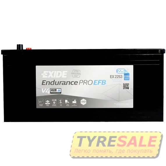 Купить Аккумулятор EXIDE (EX2253) EXIDE ENDURANCE PRO EFB+ HVR 225Аh 1150A L+ (D6)