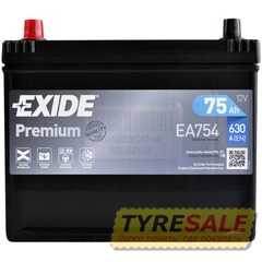 Купить Аккумулятор EXIDE Premium Asia (EA754) 6СТ-75 R+ (D26)