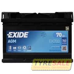 Купити Аккумулятор EXIDE Start-Stop AGM (EK700) 6СТ-70 R+