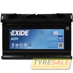 Купити Аккмулятор EXIDE Start-Stop AGM (EK800) 6СТ-80 R+