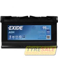 Купить Аккумулятор EXIDE Start-Stop AGM (EK950) 6СТ-95 R+
