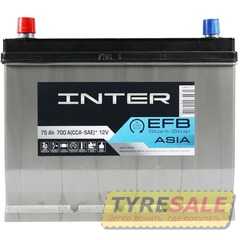 Купить Аккумулятор INTER EFB Premium Asia 6СТ-75 L+ EFB (D26)