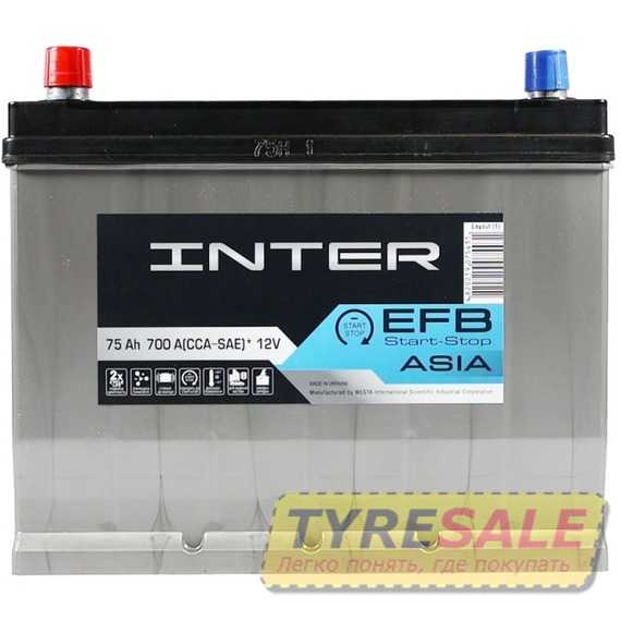 Купить Аккумулятор INTER EFB Premium Asia 6СТ-75 L+ EFB (D26)