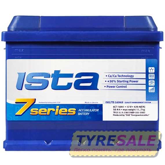Автомобильный аккумулятор ISTA 6СТ-50 - Интернет магазин шин и дисков по минимальным ценам с доставкой по Украине TyreSale.com.ua