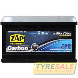 Купить Автомобильный аккумулятор ZAP Carbon EFB 6СТ-80 R+ (580 08) (L4B)